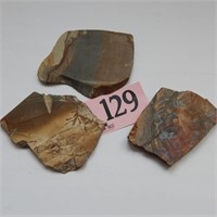 3PC SLICED AGATE 3.5" APPROX.