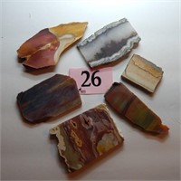 JASPER AND AGATE SLICES 2-3"