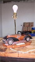 Wooden decorative car lamp with some scratches
