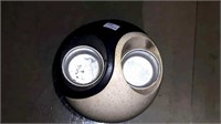 Yin yang Stone candle holders 5 inch by 4 and 1/2