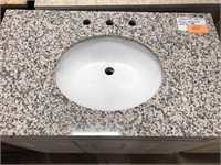 37” Granite Vanity Top with Sink