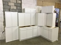 K- Series White  Kitchen Cabinet Set