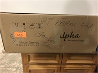 27” Alpha Apron Farmhouse Sink