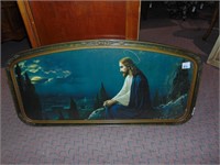 RELIGIOUS PICTURE IN FRAME CHIP ON FRAME