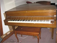 EMERSON PIANO BABY GRAND 60" WALNUT CABINET SOME