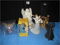 ANGEL CANDLE HOLDER, MUSIC BOX, ORNAMENTS,