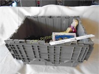 Shipping Tote & Assorted Contents