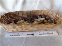 Basket of Antique Electrical Items