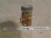 Old Ball Jar of Marbles