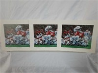 Lot of 3 Signed Daniel Moore "Goal Line Drive"