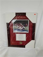 Signed Daniel Moore "Goal Line Stand" A.P. Print
