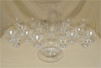 Candlewick Style Stems and Glass Margarita Set.