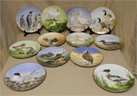 The 12 Waterbirds Plates from The Danbury Mint.