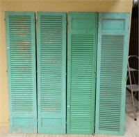 Painted Primitive Egyptian Shutters.
