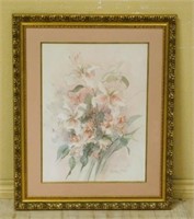 Barbara Mock "Lily" Signed Limited Edition Print.