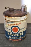 Texaco Havoline Motor Oil Can