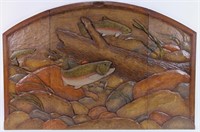 WILLIAM HERRICK BIG SKY TROUT FIREPLACE COVER
