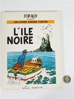 Livre Pop Hop Tintin L'île Noire Hallmark 1970