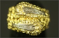 18 KT YELLOW GOLD RING