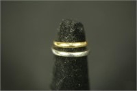 WEDDING BANDS RINGS WHITE GOLD 3.9 GRAMS. YELLOW G