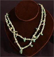 DOUBLE STRAND BEADED TURQUOISE NECKLACE
