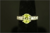 3.04 CT. CANARY YELLOW SAPPHIRE SOLITAIRE RING
