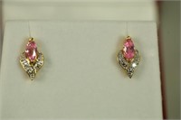 MARQUE PINK SAPPHIRE EARRINGS