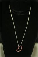 RUBY HEART NECKLACE