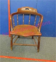 nice old bentwood caned armchair (shorter)
