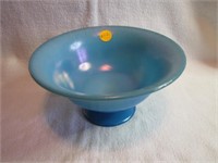 Antique Blue Art Glass Bowl 7&1/4" x 3&3/4"