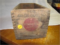 Vintage Remington 410 Wood Ammunition Box