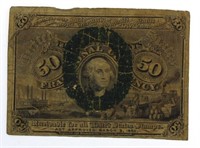 1863 2nd Issue Fractional Stamp Currency