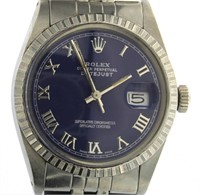 Men's Oyster Datejust Rolex w/Roman Dial Watch