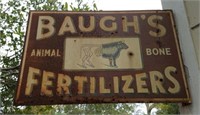 BAUGH'S ANIMAL BONE FERT, FLAUGED SIGN, DS