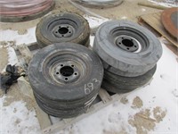 PALLET SOLID RUBBER TIRES