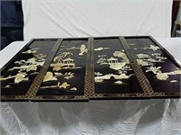 4 -12×36" panels Oriental theme