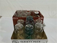2 boxes canning and jelly jars
