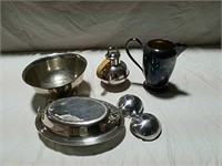 Silver Plate picture, bowl, covered dish,