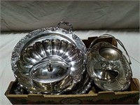 Nicer Silver Plate trays and serving pieces