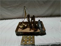 Brass sailboat, book ends and miscellaneous7