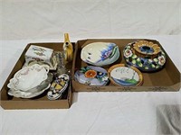 2 boxes Lusterware saucer,bowl and flower