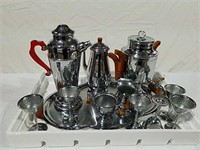 Coffee and tea sets and stemware
