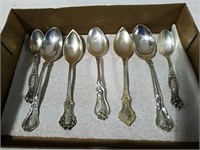 7 spoons all marked Sterling