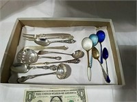 Assorted flatware all marked Sterling