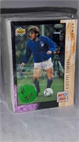 Pack of Upper Deck collector soccer cards