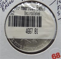 2000 UNC One Ounce Silver Eagle Sealed in