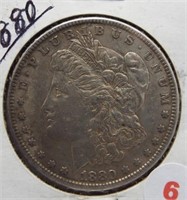 1880 Morgan Silver Dollar.