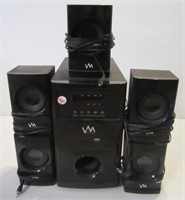 VM VMHS512 surround sound system with subwoofer