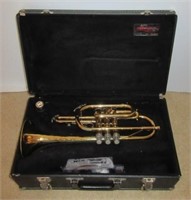 Holton brass trumpet with case.