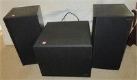 Set of (3) Denon model USC-30F speakers.
